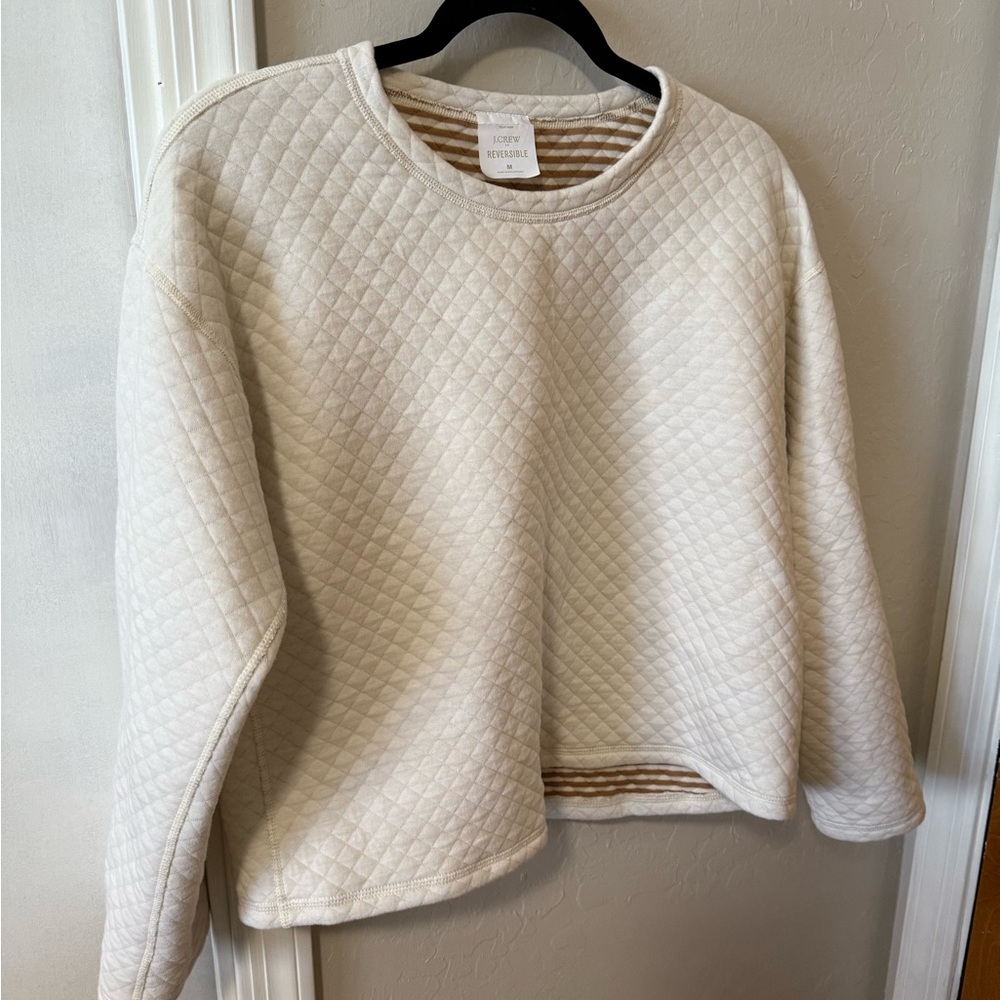 Cozy Cream Quilted Sweater